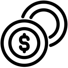 Sticker - coin icon