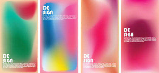 cosmic symphony vector set of colorful abstract background with gradients that can be used in variou