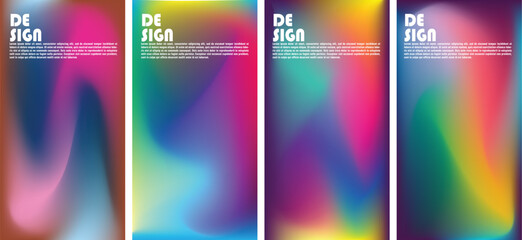 Cosmic Symphony Vector set of colorful Abstract background with gradients that 
can be used in various
 design purposes in eps 10 and pastel colors