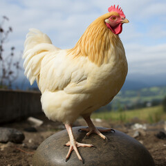 Canvas Print - Portrait of a hen