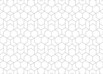 Wall Mural - abstract geometric pattern with hexagon. seamless vector patterns.