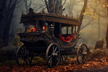 Spooky Carriage created with Generative AI technology