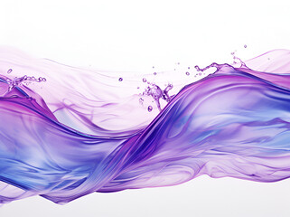 Wall Mural - violet abstract liquid wave