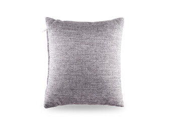 Wall Mural - Grey Textile Modern Cushion or Pillow isolated over white background