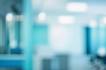 Wall Mural - medical blurred background, defocused modern interior