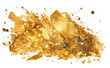 © Photocreo Bednarek - Gold glamour watercolor splash brush isolated on transparent white background