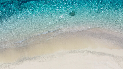 Summer tropical with Waves on the beach as a background