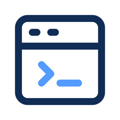 Sticker - terminal outline color icon