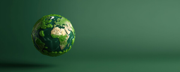 Wall Mural - save the world concept, environmental protection, earth day, environment day. generative ai