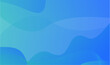 Modern blue gradient abstract vector long wide banner background