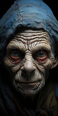 Wall Mural - portrait of an alien from another planet
