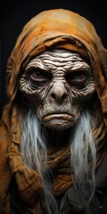 Wall Mural - portrait of an alien from another planet