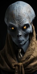 Wall Mural - portrait of an alien from another planet