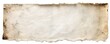 © LayerAce.com - Old white paper horizontal banner on white background Generative AI