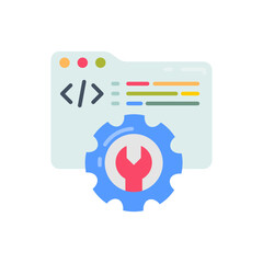 Wall Mural - development tools icon in vector. illustration