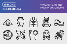 Vector Archeology Icon Set
