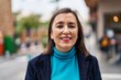 © Krakenimages.com - Middle age woman business executive smiling confident standing at street