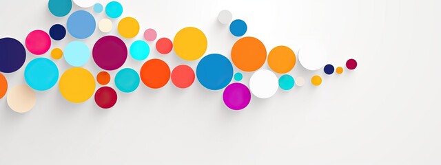 abstract background design with colorful circles