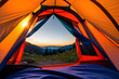 zelt camping idylle ruhe natur zeltplatz camping caravan  - generative ki, fiktive szene