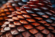 Texture of a pinecone's scales, macro, image should convey resilience Wallpaper Generative AI