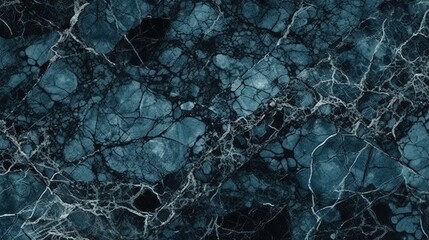 Marble blue pattern. Generative AI