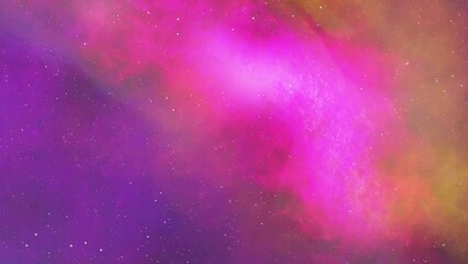 Wall Mural - colorful relaxing background animated universe space journey with stars and nebulas 4k. high quality