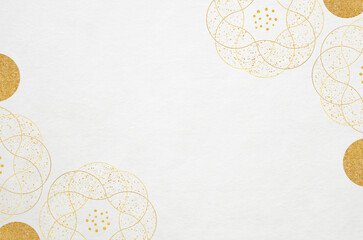 Luxury Japanese modern style background with Japanese washi paper texture. Abstract floral patterned washi paper.