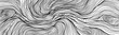 Black and white linear wavy background. Wave pattern. Abstract texture with line curves. Swirl pattern. Deformed curved lines.