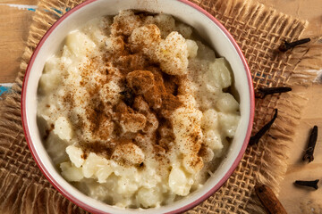 cup of canjica, typical food consumed in the Brazilian Festa Juninas