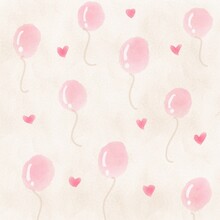 Background Of Pastel Balloons Joyful Celebrate Birthday