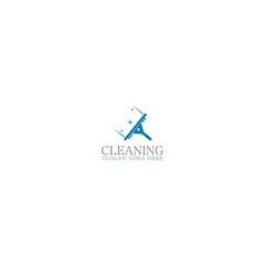 Sticker - Cleaning logo template logo isolated on white background