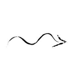 Wall Mural - arrow png, paint brush strokes arrow illustration