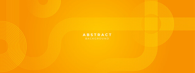 Modern yellow geometric shapes 3d abstract technology background. Vector abstract graphic design banner pattern presentation background web template.