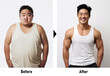 ダイエットイメージ-体重増減のビフォーアフター