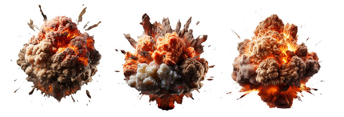 Wall Mural - Explosion of a warhead.Generated with AI