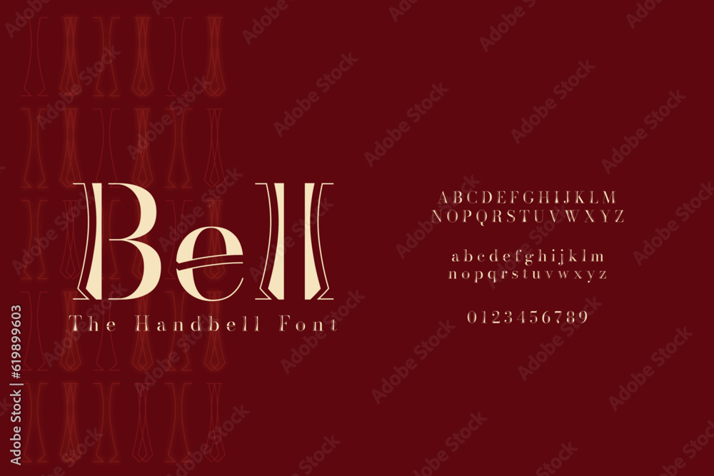 Luxury elegant premium alphabet letters and numbers. Elegant Auditorium ...