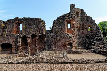 Wall Mural - Raglan Castle in Summer, Raglan, Monmouthshire, South Wales, UK