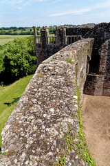 Wall Mural - Raglan Castle in Summer, Raglan, Monmouthshire, South Wales, UK