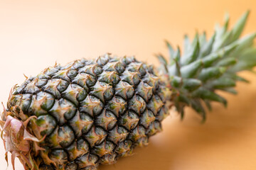 Sticker - Ripe pineapple on the table