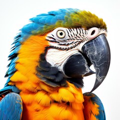 Wall Mural - Portrait of a Blue-Throated Macaw