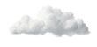 white cloud on transparent background, png
