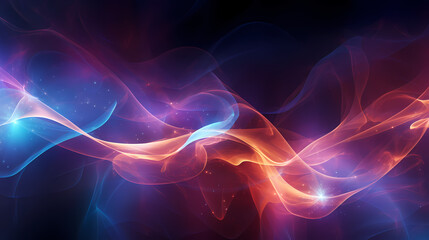 Wall Mural - abstract neon background, unfocused curvy glowing lines, colorful fantastic wallpaper - ai generated