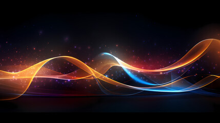 Wall Mural - abstract neon background, unfocused curvy glowing lines, colorful fantastic wallpaper - ai generated