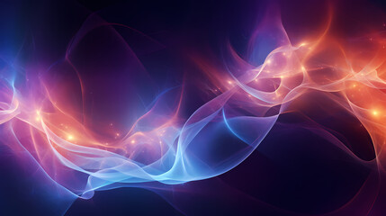 Wall Mural - abstract neon background, unfocused curvy glowing lines, colorful fantastic wallpaper - ai generated