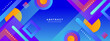 Vector creative colorful abstract geometric shapes