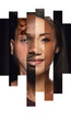 Human face made from different portrait of men and women of diverse age, gender and race. Combination of faces. Concept of social equality, human rights, freedom, diversity, acceptance