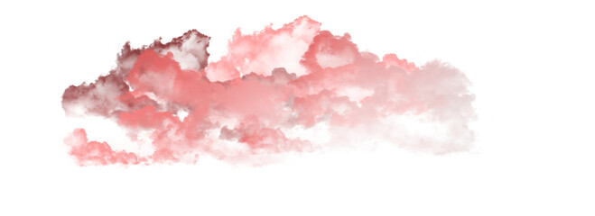 Wall Mural - Abstract cloud illuminated with neon light with Isolate background