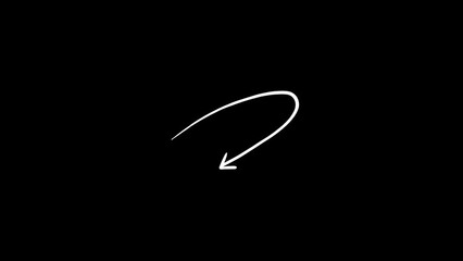 Animated Hand Drawn Doodle Arrows collection set