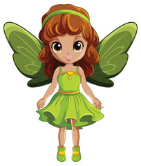 Canvas Print - Cute simple cartoon fairy