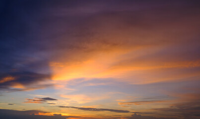 Wall Mural - beautiful sky after sunset